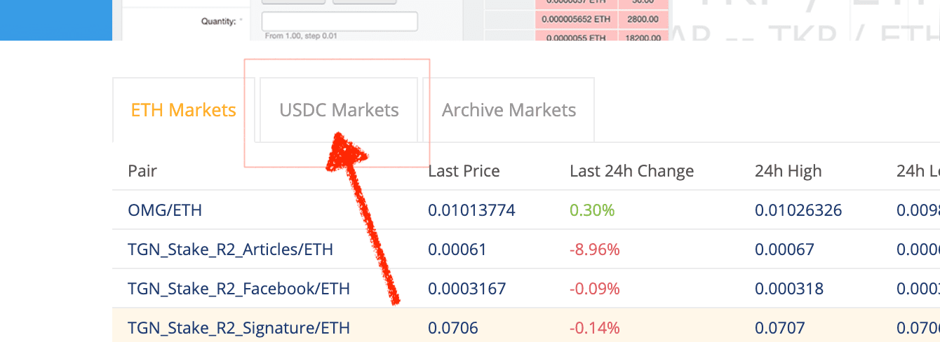 New USDC section