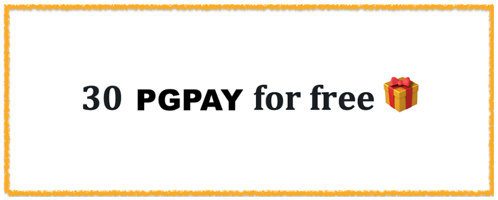 Get 30 PGPAY tokens for free