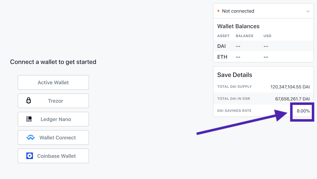 Oasis platform allows to save DAI