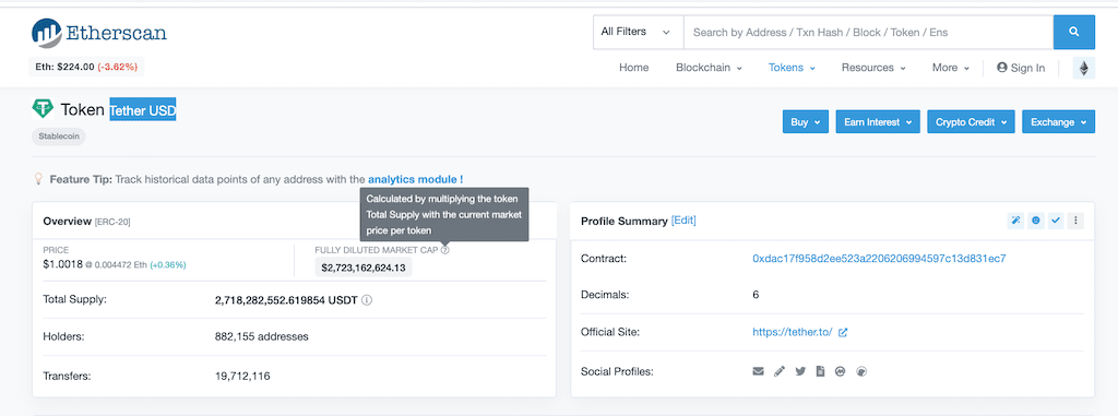 USDT smart contract