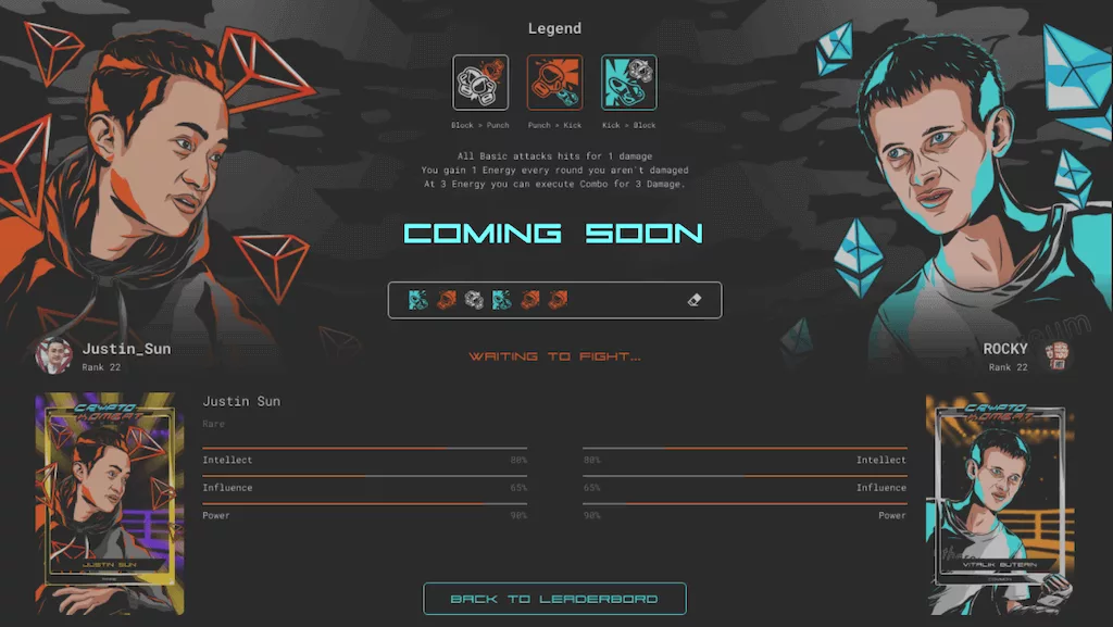 Crypto Kombat NFT game