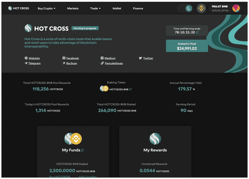 Stake LP on Cross Pool 