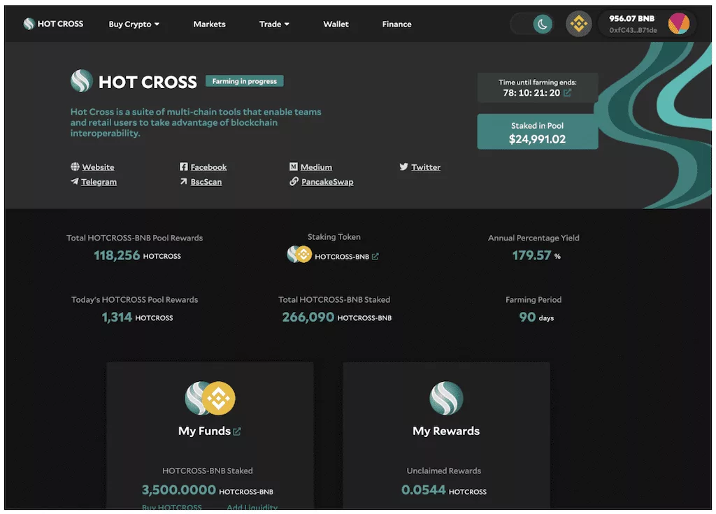 Stake LP on Cross Pool