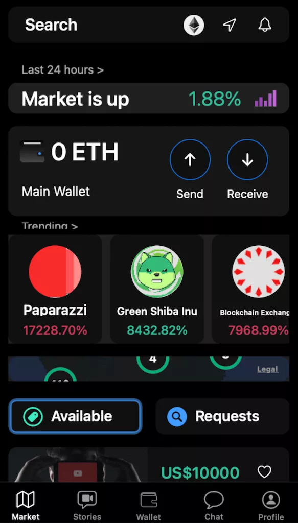 How the SPACE app looks