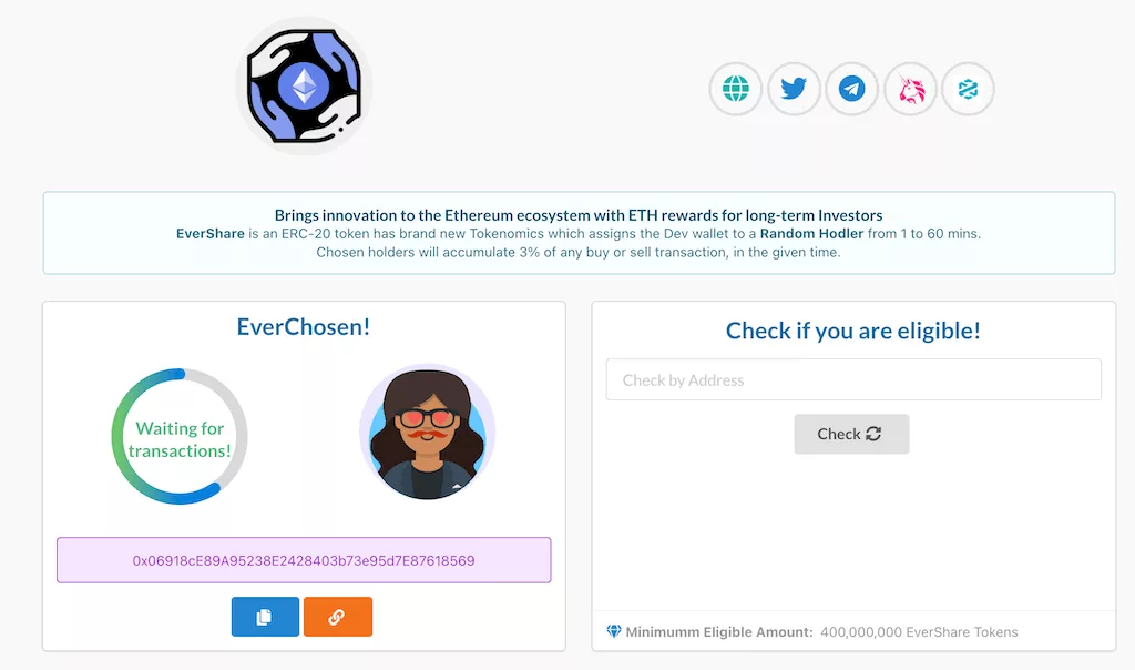 Evershare's app