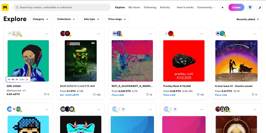 Rarible marketplace