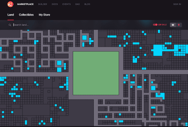 Metaverse's map