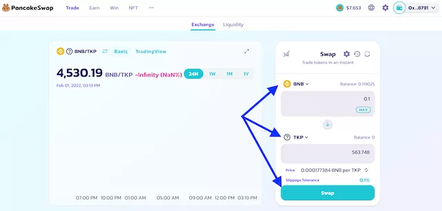 purchase TKP tokens