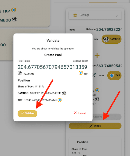 Validate Staking