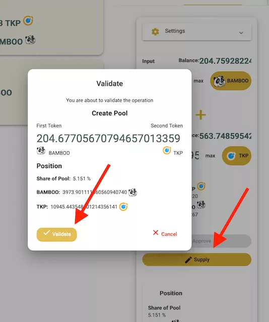 Validate Staking