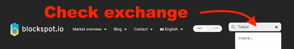 check exchange that supports your token