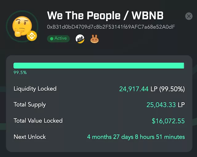 We The People's liquidity