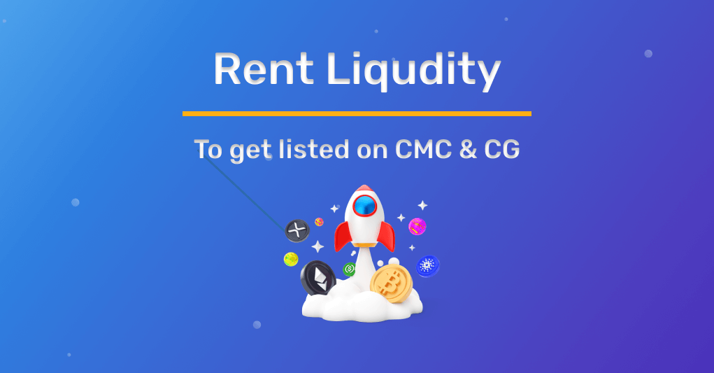 Liquidity Rent: Outsource Token Listing on CMC and CG