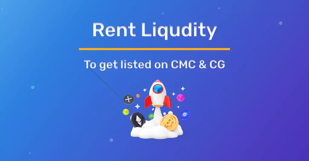 Liquidity Rent: Outsource Token Listing on CMC and CG