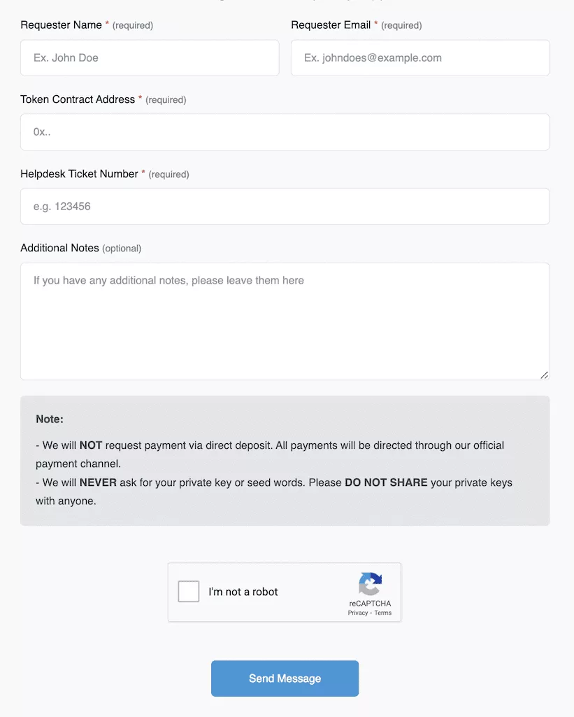 Priority token update on Bscscan