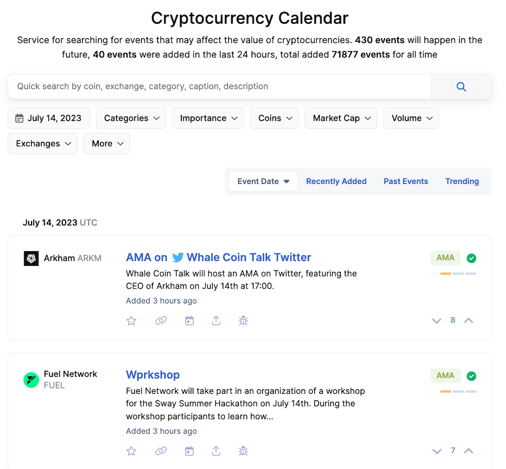 Add your crypto-event