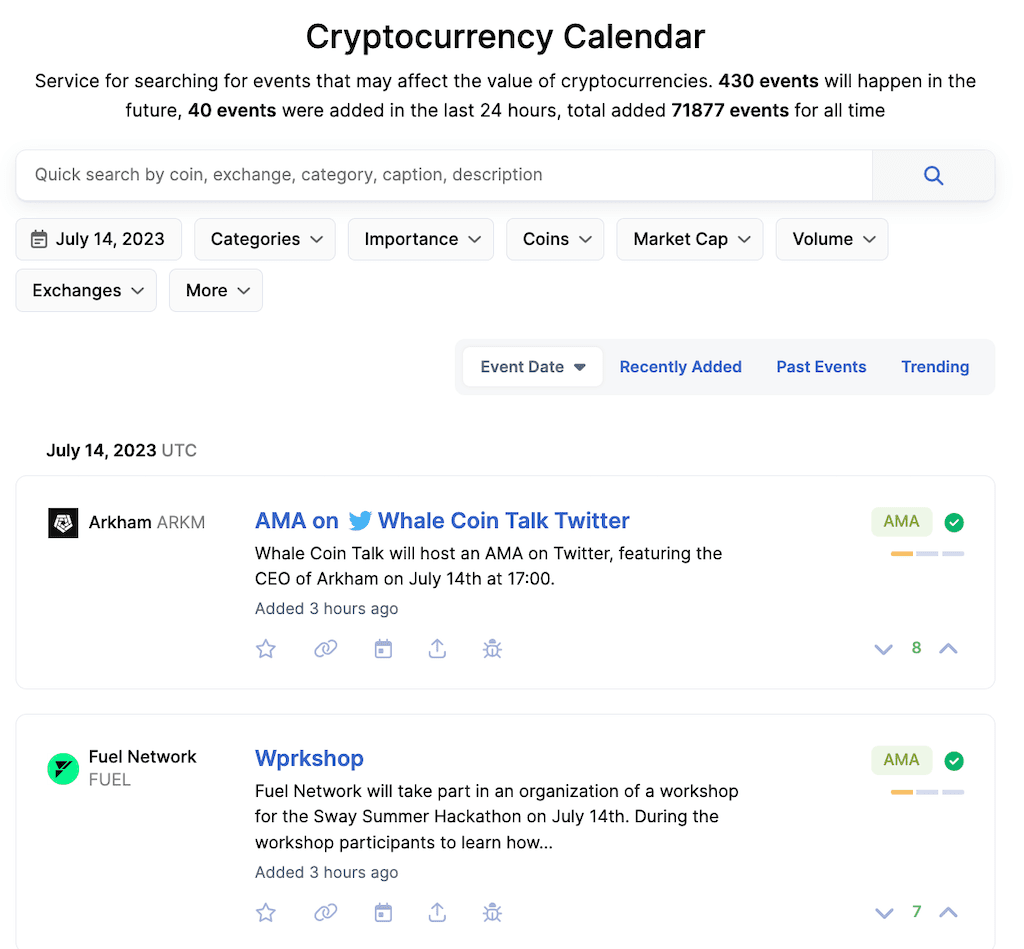 Add your crypto-event