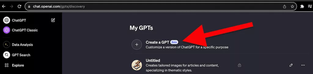 Set a custom GPT for your blockchain project.