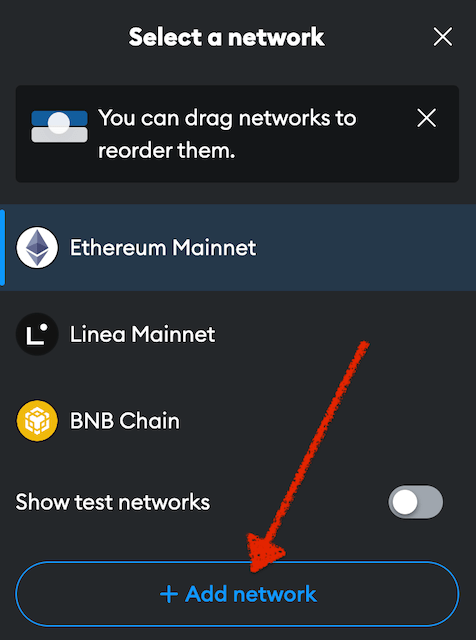 adding network