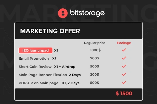 Bitstorage Marketing — crypto exchange listing fees guide